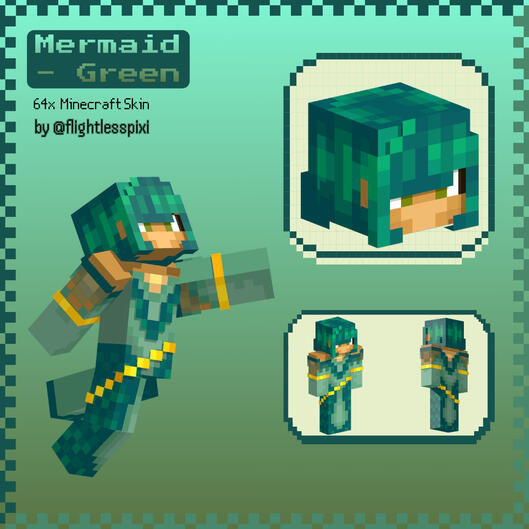 Mermaid - Green