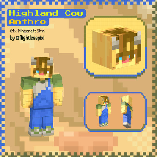 Highland Cow Anthro